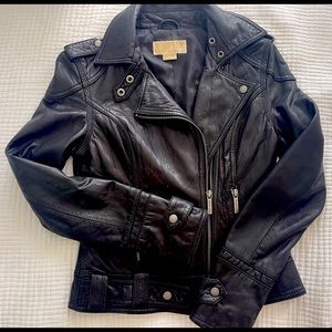 Michael Kors leather Motorcycle Jacket